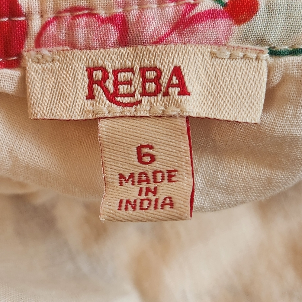 Reba Maxi Skirt 6 Cream Floral Cotton Lacey Lace Crochet A-Line Long New $180 - Picture 3 of 16